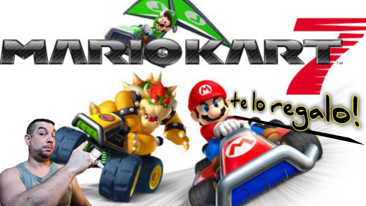 🎁te REGALO🎀mario kart 7🏎️de 3ds🕹️para tu plataforma de PC💻