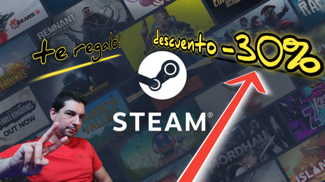 🎁te REGALO🎀DESCUENTO 30%✔️para steam😈